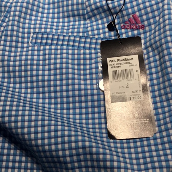 Plaid shorts white cosmic blue - Picture 2 of 3